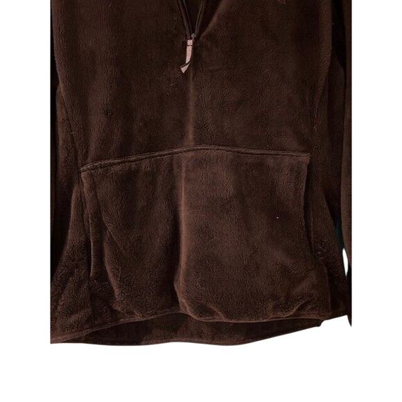 OHIO STATE Buckeyes Fleece Pullover Black Mock Zip Kangaroo Football Size LARGE - Picture 7 of 9